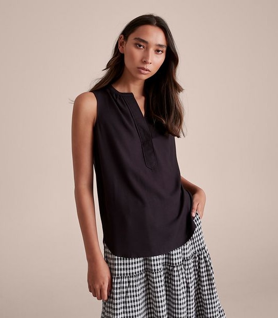 Preview Notch Neck Blouse