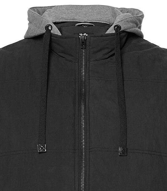 Mr Big Hooded Gilet Vest - Black