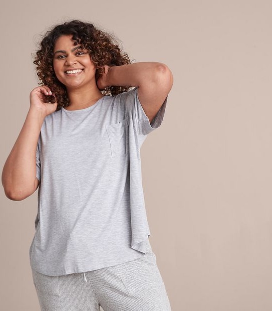 Extended Sizing Bamboo Sleep Pocket T-Shirt