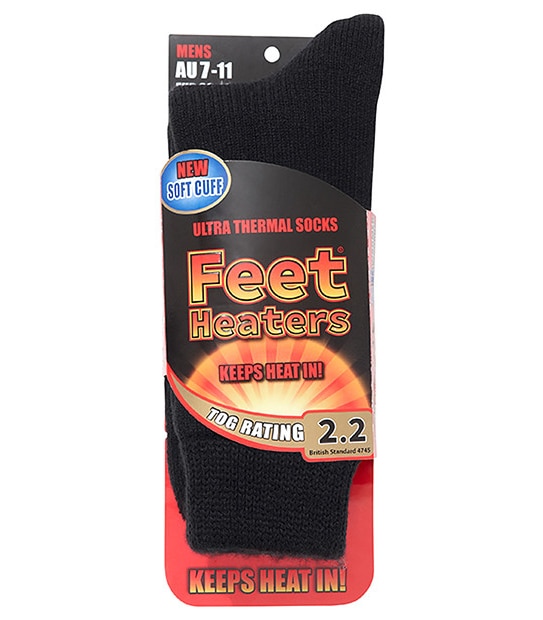 Feet Heaters Thermal Socks - Black