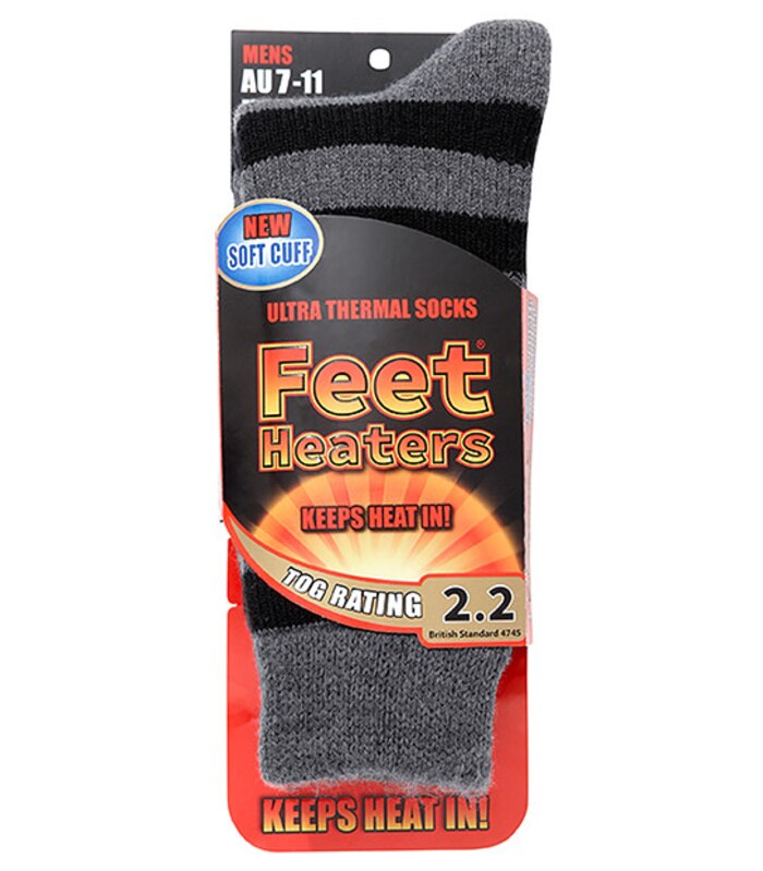 Feet Heaters Thermal Socks Grey Target Australia