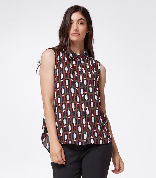 Preview Sonia Relaxed Blouse - Geo Print