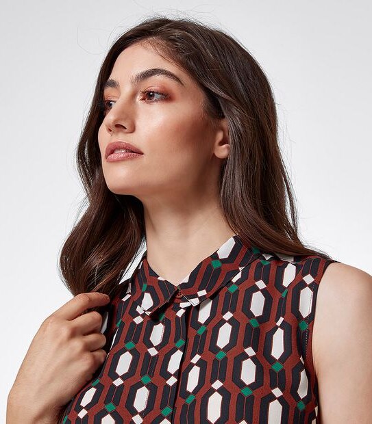 Preview Sonia Relaxed Blouse - Geo Print