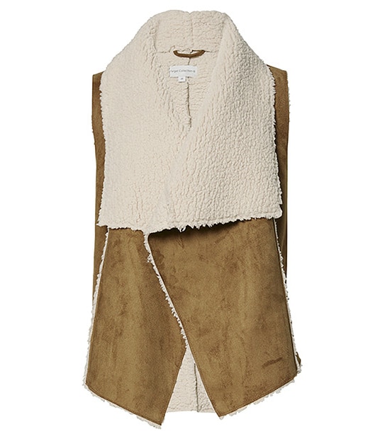 Shearling Vest - Mocha