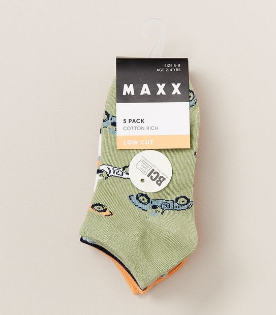 5 Pack Maxx Low Cut Socks