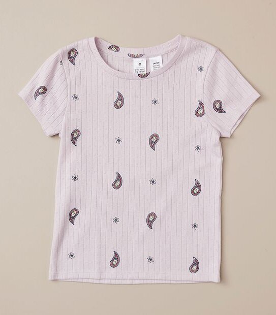 Organic Cotton Paisley Knit Pyjama Set