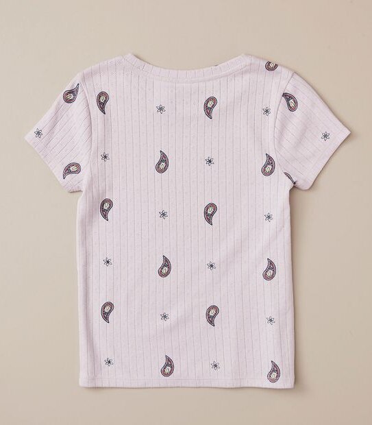Organic Cotton Paisley Knit Pyjama Set