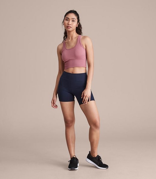 Active Infinity Performance Mid Rise Mid Length Bike Shorts