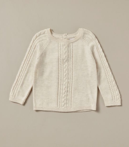 2 Piece Baby Cable Knit Set