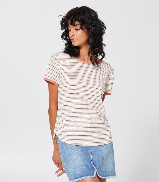 Piping Hot Ringer Tee - Stripe