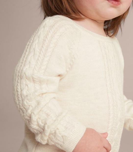 2 Piece Baby Cable Knit Set