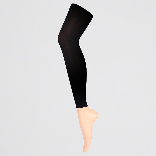 80 Denier Opaque Footless Tights - Black 80 Denier Opaque Footless Tights - Black