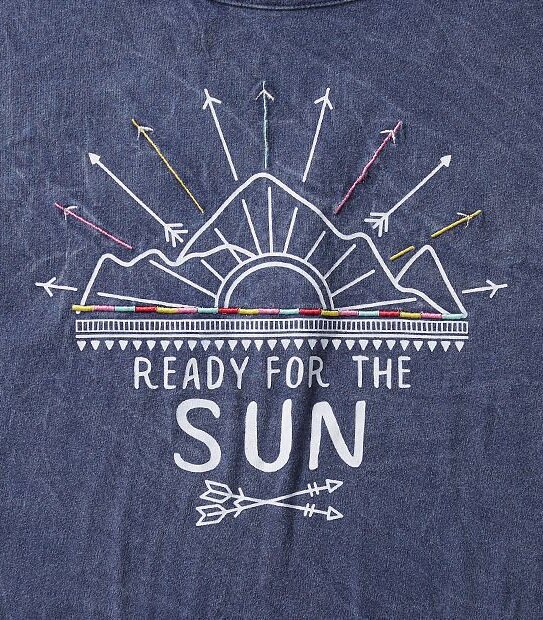 Future You Short Sleeve Fringe Hem Top