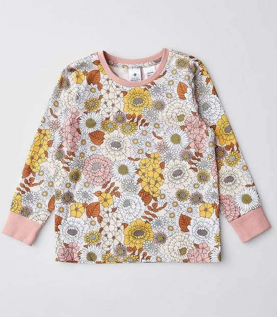 Organic Cotton Floral Pyjama Set | Target Australia