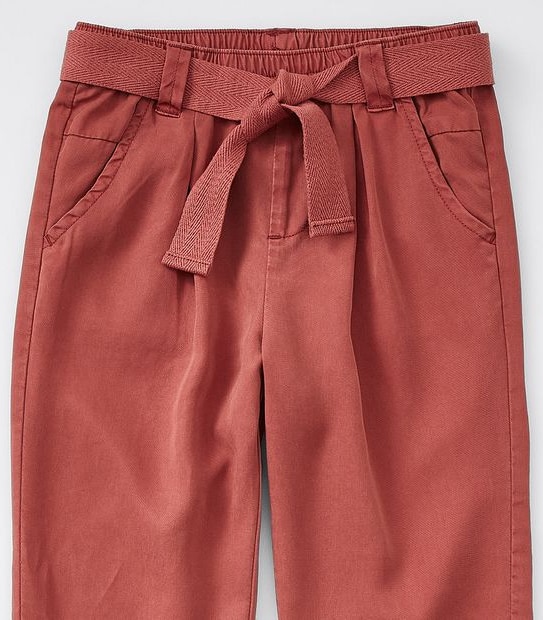 Utility Waist Tie Pants - Rust