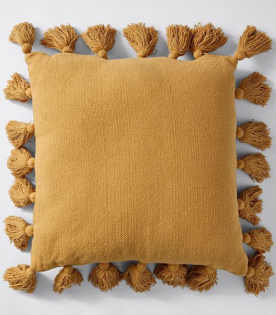 Textured Tassel Cushion
