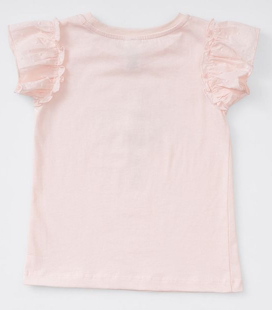 Flutter Floral Embroidered T-shirt - Pink
