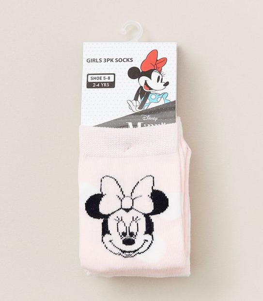 3 Pack Disney Minnie Mouse Socks