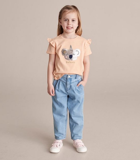 Sequin Koala-corn T-shirt