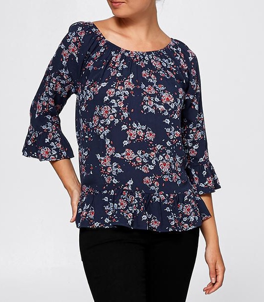Off Shoulder Fluted Sleeve Top 4 of 4