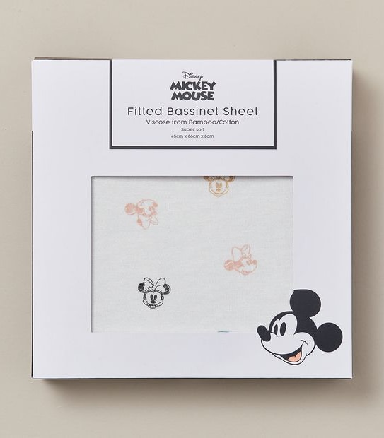 Disney Bamboo Fitted Bassinet Sheet
