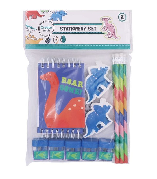 Multi Pack Stationery Set - Dinosaur