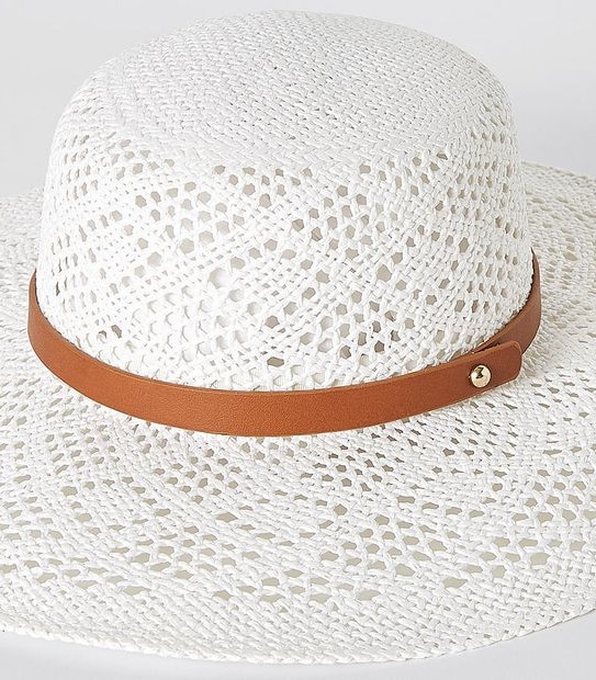 Open Weave Mid Brim Hat