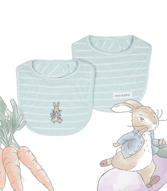 Peter Rabbit 2 Pack Bibs