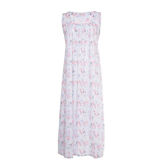 Traditional Nightie - Floral Blue Traditional Nightie - Floral Blue