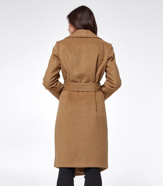 Preview Longline Wrap Coat - Camel Brown | Target Australia