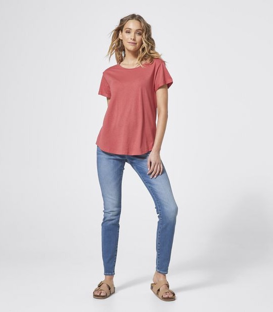 Cotton/Modal Relaxed T-Shirt