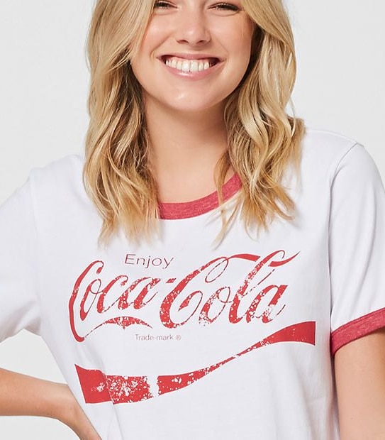 Lily Loves Coca Cola Ringer T-Shirt
