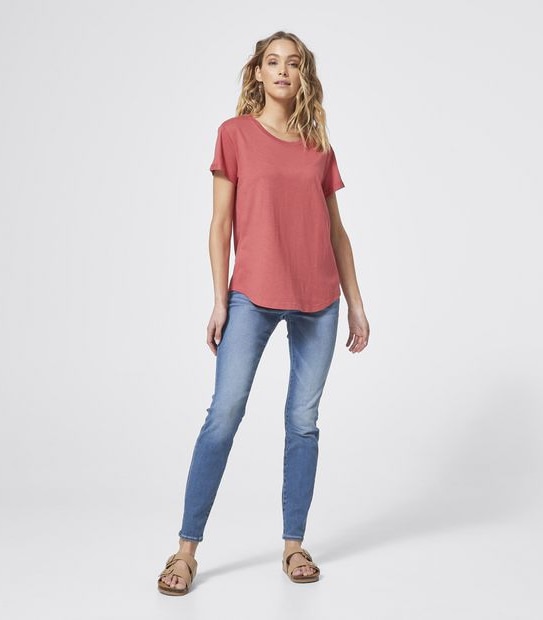 Cotton/Modal Relaxed T-Shirt