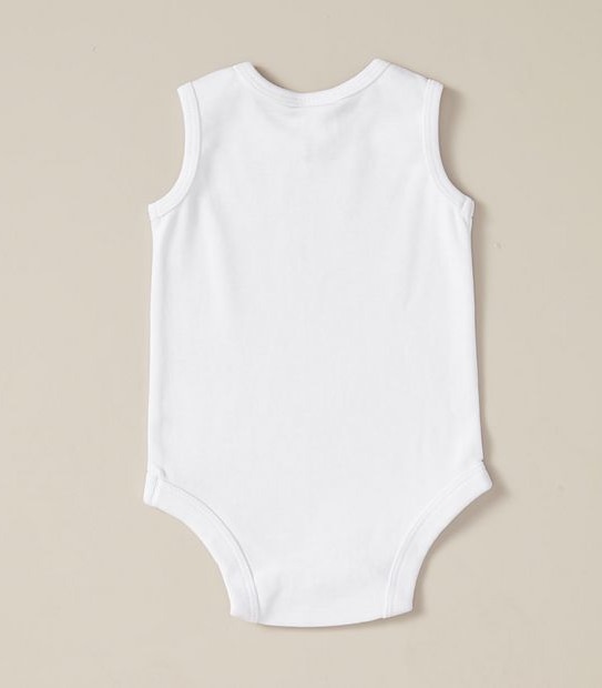 3 Pack Baby Organic Cotton Sleeveless Bodysuits