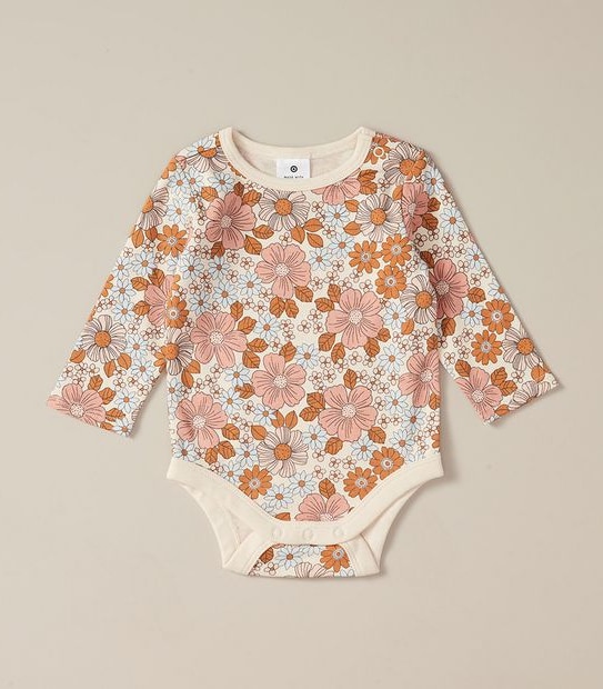 5 Pack Baby Organic Cotton Bodysuits