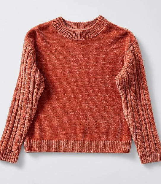 Chenille Knit Jumper - Rust