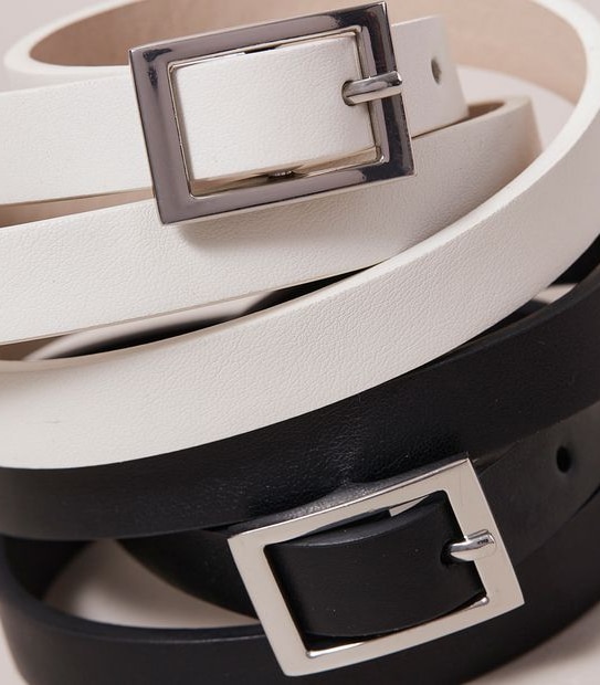 2 Pack Hip Skinny Belts