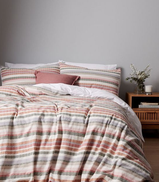 Darius Multi Stripe Quilt Cover Set