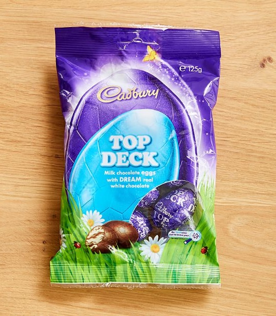 Cadbury Top Deck Chocolate Eggs Bag - 125g