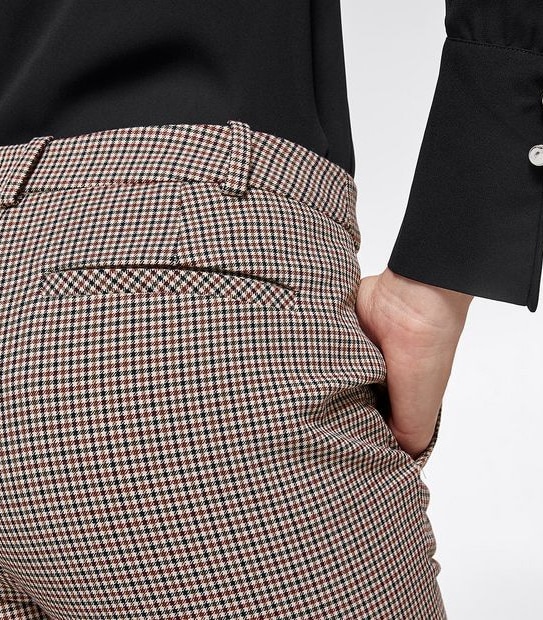 Preview Ankle Slim Pants - Cigar Check