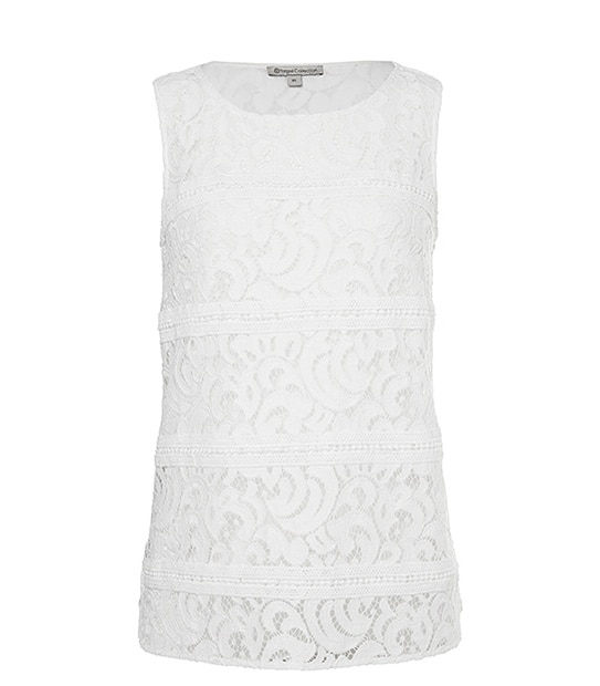 Lace Tank - White