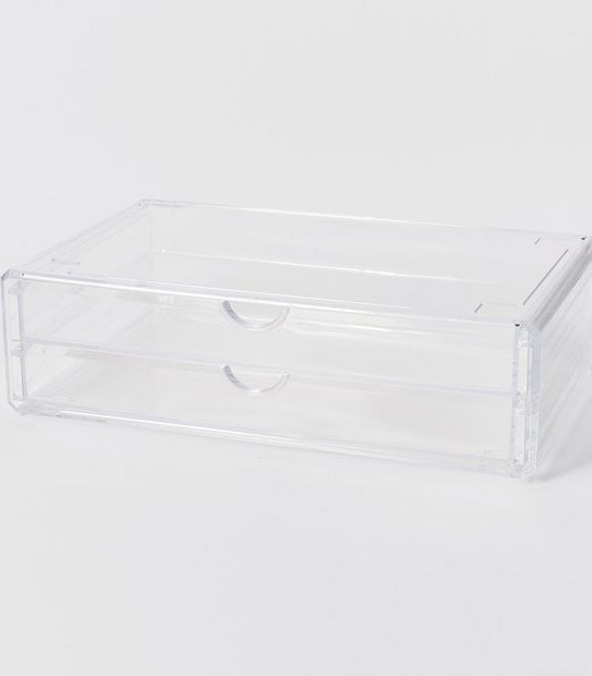 Cosmetic Storage Large Stackable Double Drawers Target Australia