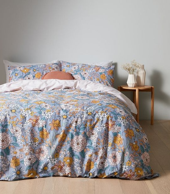 Valeria Floral Quilt Cover Set