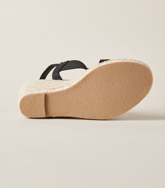 Womens Windsor Crossover Espadrille Wedges