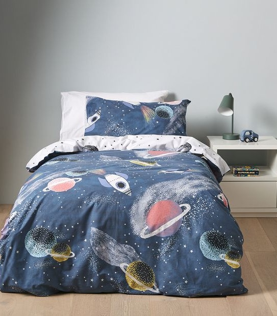 Outer Space Quilt Cover Set - Double Bed