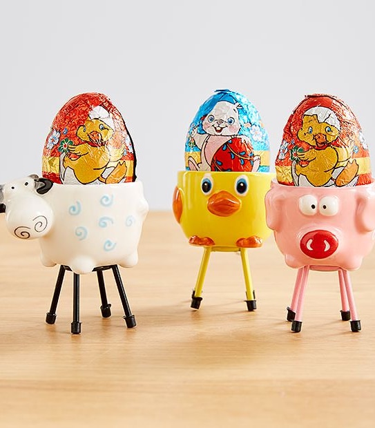 The Fabulous Food Company Animal Egg Cup With Egg - Assorted