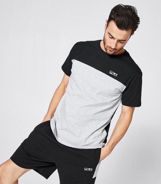 Fila Ezra Splice T-Shirt - Black