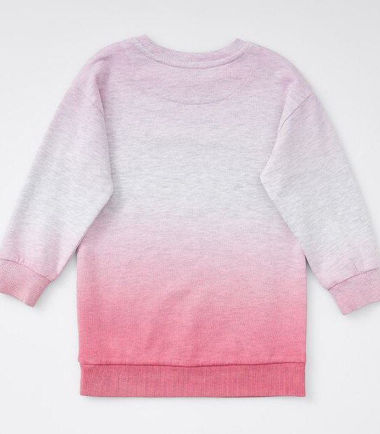 Ombre Fashion Longline Sweater - Pink