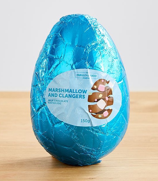 The Fabulous Food Company Marshmallow & Clangers Easter Egg - 150g