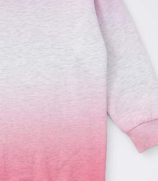 Ombre Fashion Longline Sweater - Pink